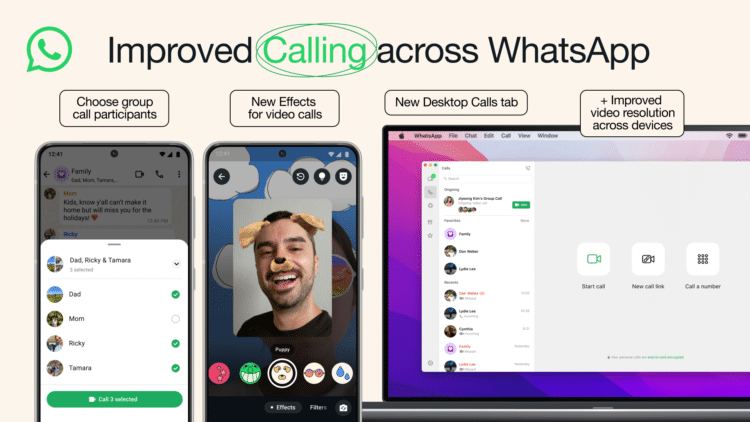 WhatsApp Adds Four New Features To Enhance Mobile & Desktop Calling