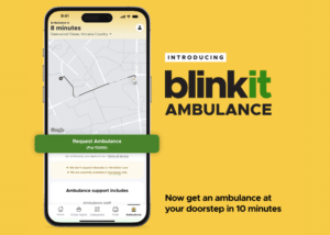 Blinkit Rolls Out 10-Minute Basic Life Support Ambulance Service In Gurugram
