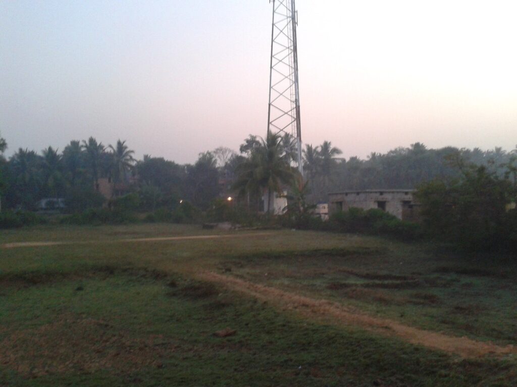 Mobile phone showing network signal in India