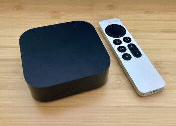 Apple TV 4K streaming box with Siri Remote (earlier model shown)