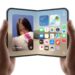 iPhone Duo vs Galaxy Z Fold 8: iPhone Duo held open showing its home screen