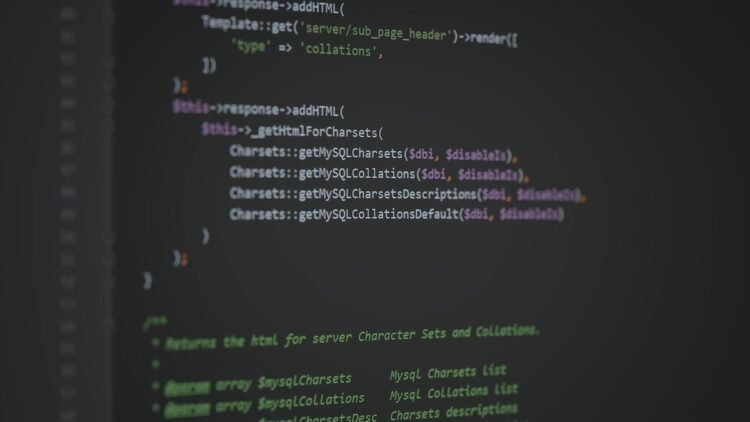 PHP2Shell: PHP source code on a computer screen